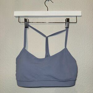 Lululemon Flow Y Sports Bra - blue/grey color - size 8 With pads Gently worn